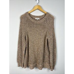 Madewell Women's Sweater Long Sleeve Round Neck Multicolor 100% Cotton Size L